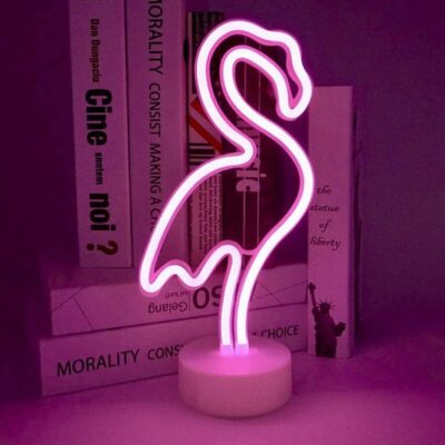 Pink Flamingo Retro LED Light