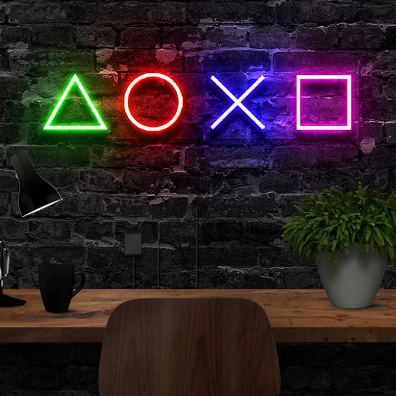 PlayStation Icon Neon Lights