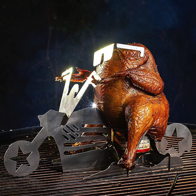 Motorcycle Beer Can Chicken Holder