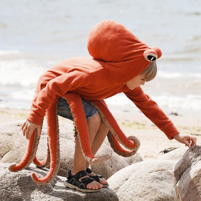Octopus Hoodie Outfit For Kids
