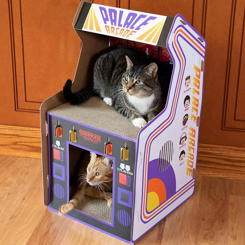 Stranger Things Arcade Machine Cat House