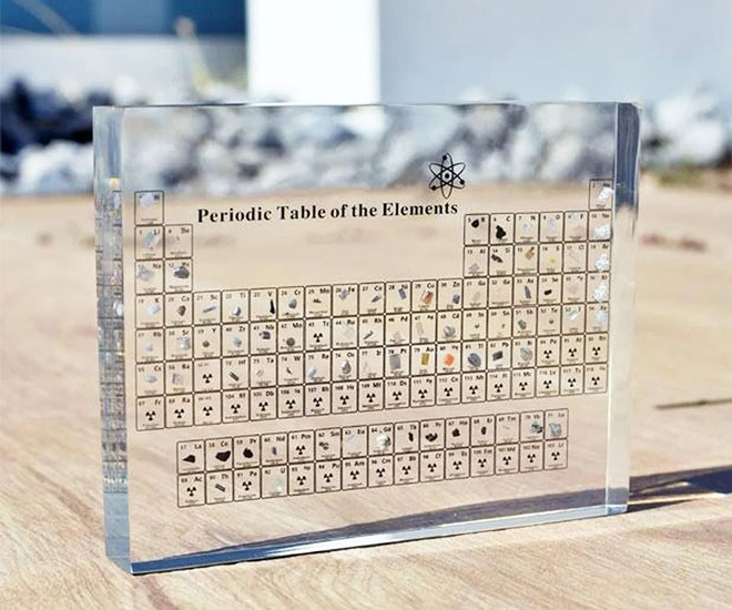 Periodic Table With Real Elements Display