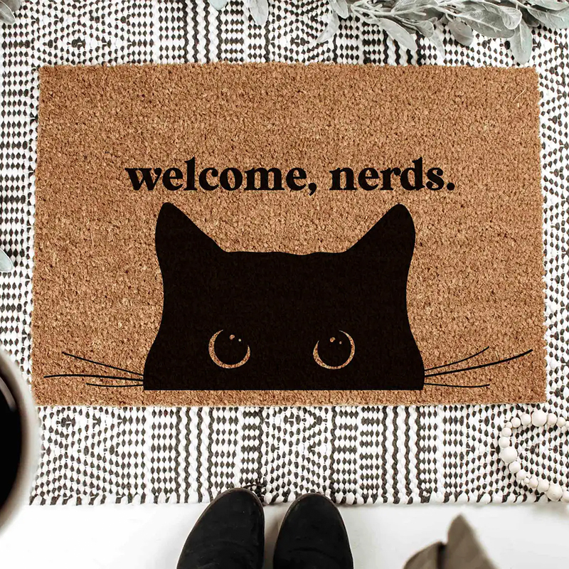 'Welcome Nerds' Funny Door Mat
