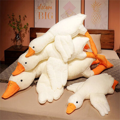 Huge Fluffy Duck Plush Toy
