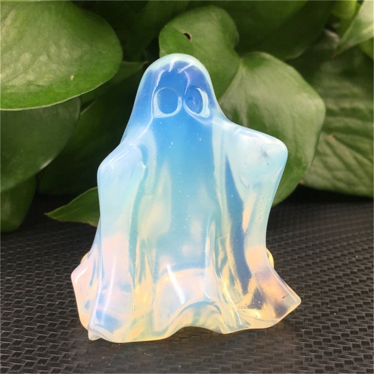 Hand Carved Opalite Ghost