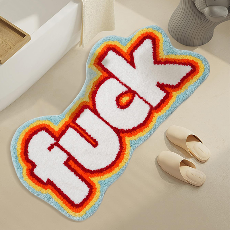 Cute F*ck Shaped Rug