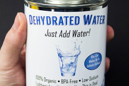 Dehydrated Water Can