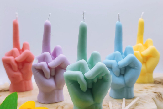 Middle Finger Candles