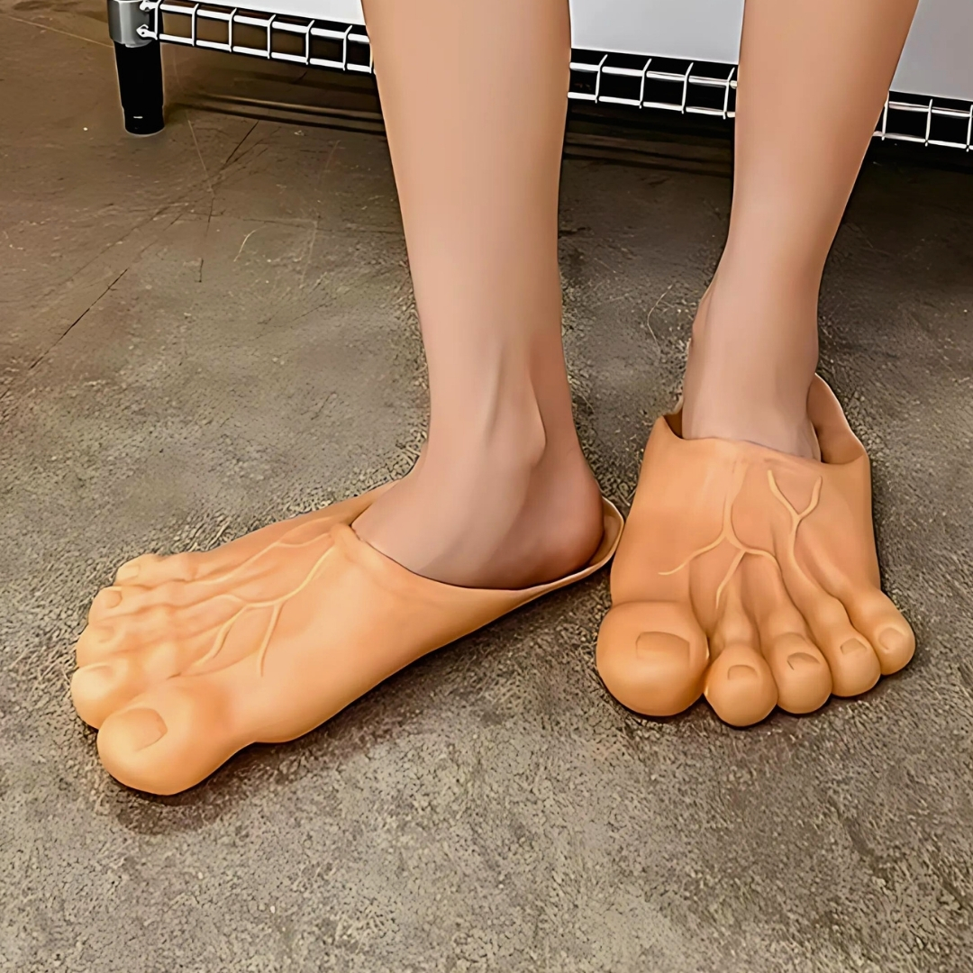 Funny Bigfoot Cringe Slippers