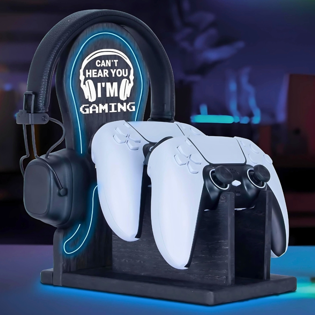 Can’t Hear You I’m Gaming LED Controller and Headphone Holder