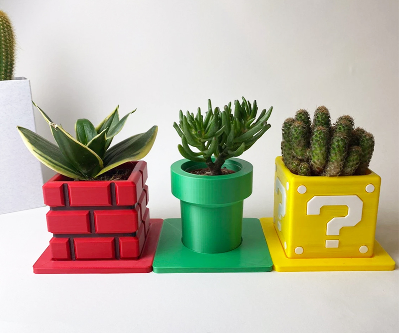 Super Mario Planters Set